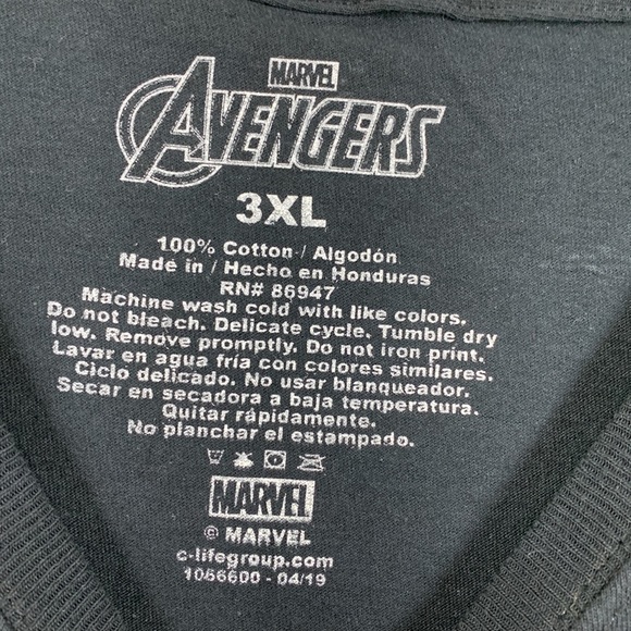 Marvel Avengers Black Panther Tee T-Shirt NWT 3XL Pullover Stretchy Short Sleeve - Picture 8 of 11
